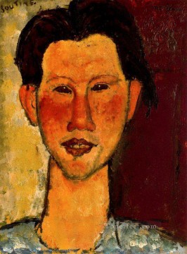 retrato de chaim soutine 1915 Amedeo Modigliani Pinturas al óleo